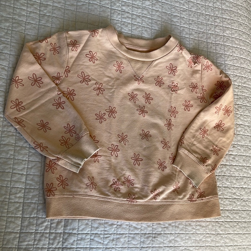 BOGO Little Co. - Flower Sweatshirt - Organic Cotton, 3T